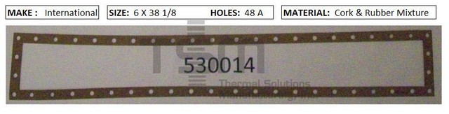 Thermal Solutions Manufacturing 530014 CORK & RUBBER For FORMED GASKET BY CORE,FORMED GASKET BY MAKE,FORMED GASKET BY SIZE