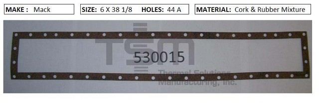 Thermal Solutions Manufacturing 530015 CORK & RUBBER For FORMED GASKET BY CORE,FORMED GASKET BY MAKE,FORMED GASKET BY SIZE