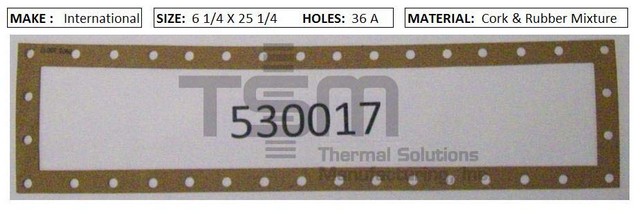 Thermal Solutions Manufacturing 530017 CORK & RUBBER For FORMED GASKET BY CORE,FORMED GASKET BY MAKE,FORMED GASKET BY SIZE