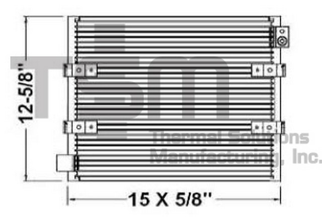 Thermal Solutions Manufacturing 650586 A/C Condenser For FUSO,MITSUBISHI FUSO