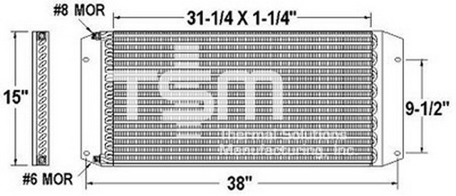 Thermal Solutions Manufacturing 650739 A/C Condenser For KENWORTH,PETERBILT