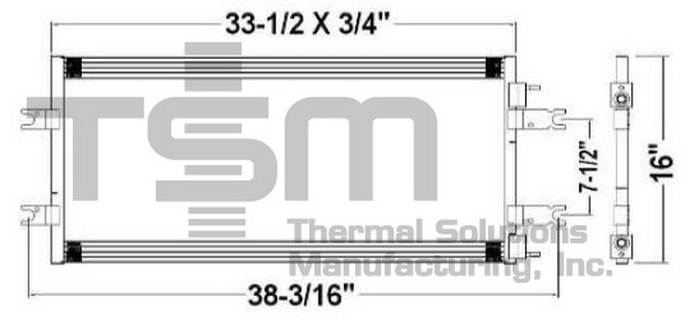 Thermal Solutions Manufacturing 650796 A/C Condenser For MACK