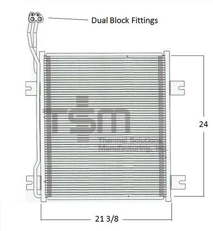 Thermal Solutions Manufacturing 650808 A/C Condenser For INTERNATIONAL,INTERNATIONAL / NAVISTAR