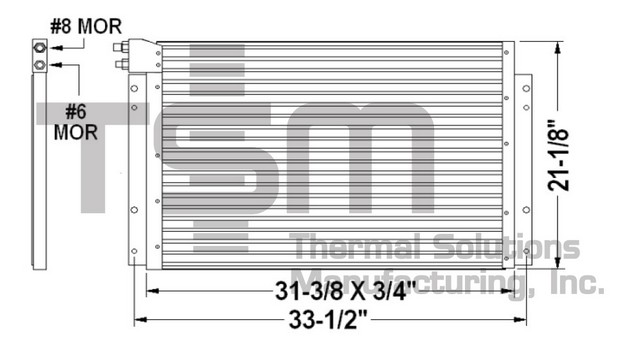 Thermal Solutions Manufacturing 651201 A/C Condenser For MACK