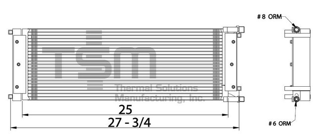 Thermal Solutions Manufacturing 651204 A/C Condenser For MACK