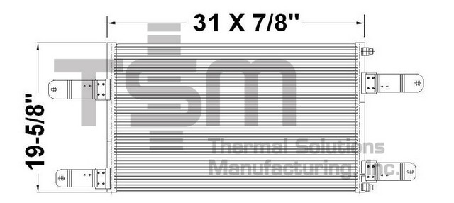 Thermal Solutions Manufacturing 651206 A/C Condenser For MACK