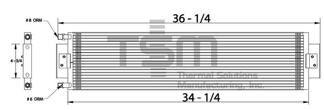 Thermal Solutions Manufacturing 651207 A/C Condenser For MACK