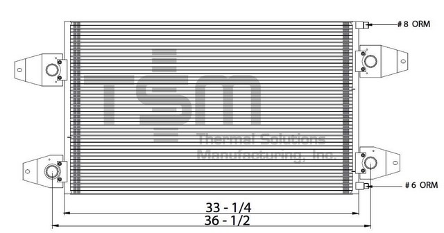 Thermal Solutions Manufacturing 651211 A/C Condenser For MACK