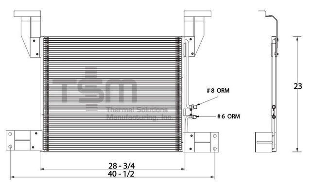Thermal Solutions Manufacturing 651212 A/C Condenser For MACK