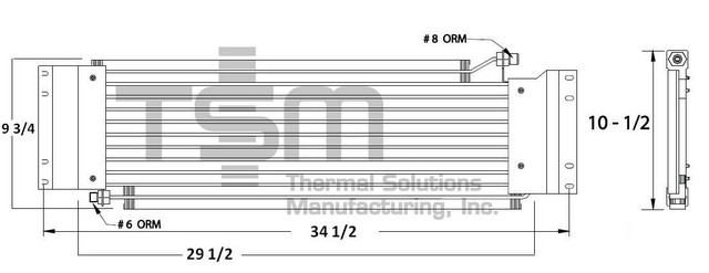 Thermal Solutions Manufacturing 651405 A/C Condenser For PETERBILT