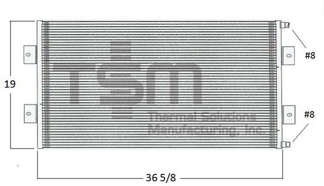 Thermal Solutions Manufacturing 652200 A/C Condenser For FORD,STERLING,STERLING TRUCK