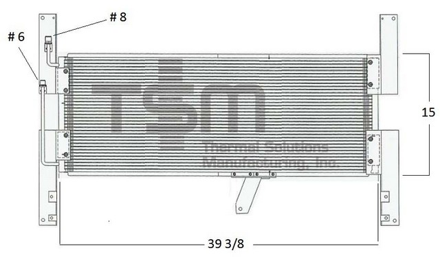 Thermal Solutions Manufacturing 657017 A/C Condenser For WESTERN STAR